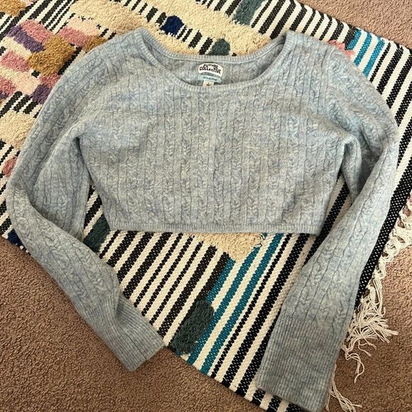 Future Collective Reese Blutstein Cropped Scoop Neck Sweater L - Picture 3 of 7